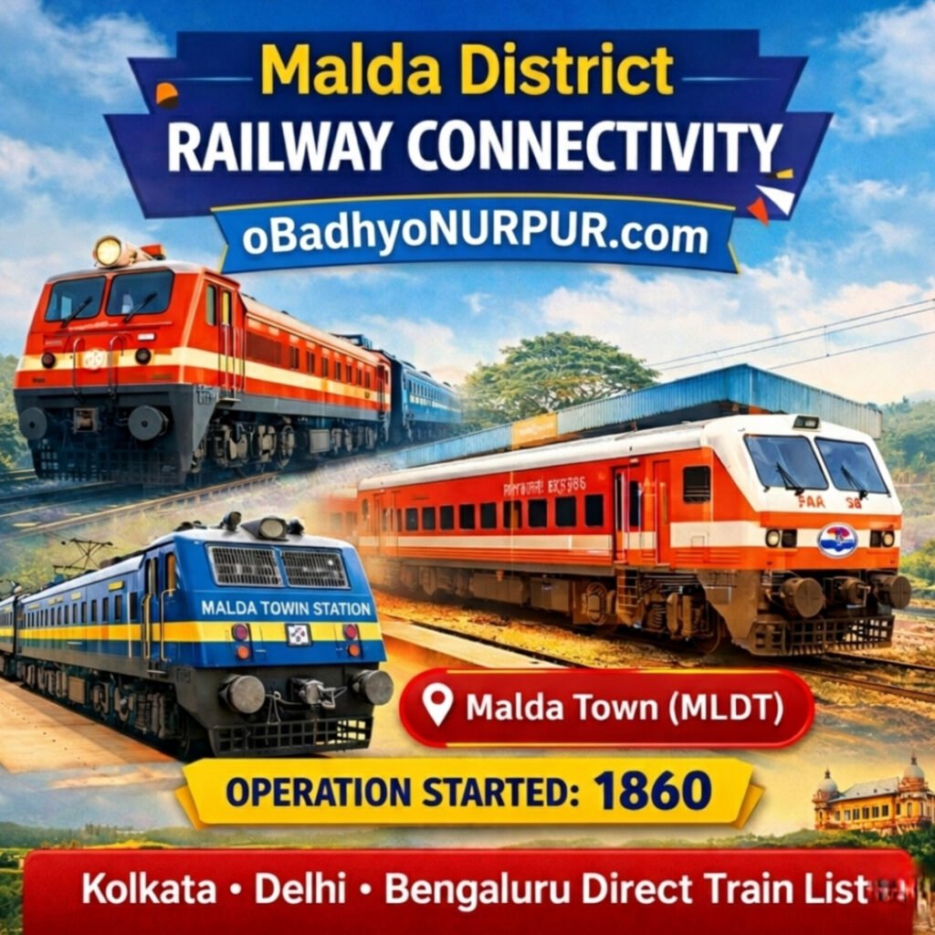 মালদা জেলার রেল স্টেশন তালিকা | Malda District Railway Station List