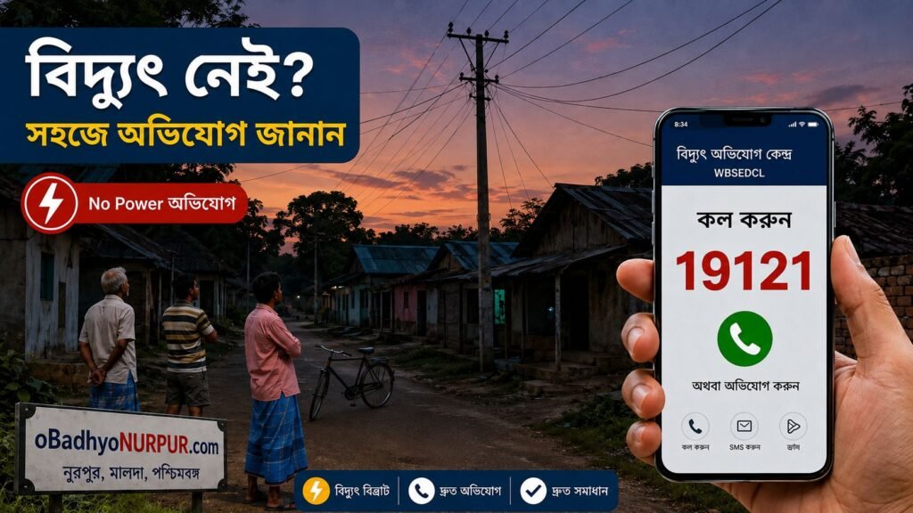 Nurpur-এ হঠাৎ কারেন্ট চলে গেলে কী করবেন? বিদ্যুৎ সমস্যার অভিযোগ জানানোর সম্পূর্ণ গাইড