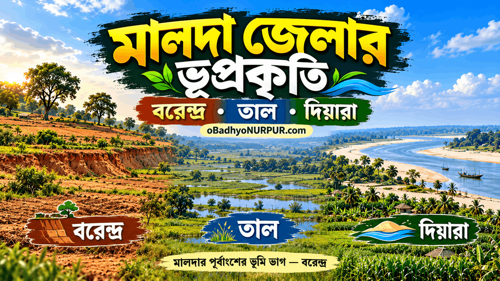 মালদা জেলার ভূপ্রকৃতি: বরেন্দ্র, তাল ও দিয়ারা অঞ্চল সম্পর্কে জানুন